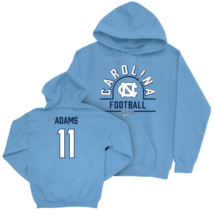 UNC Football Carolina Blue Classic Hoodie - Ty Adams