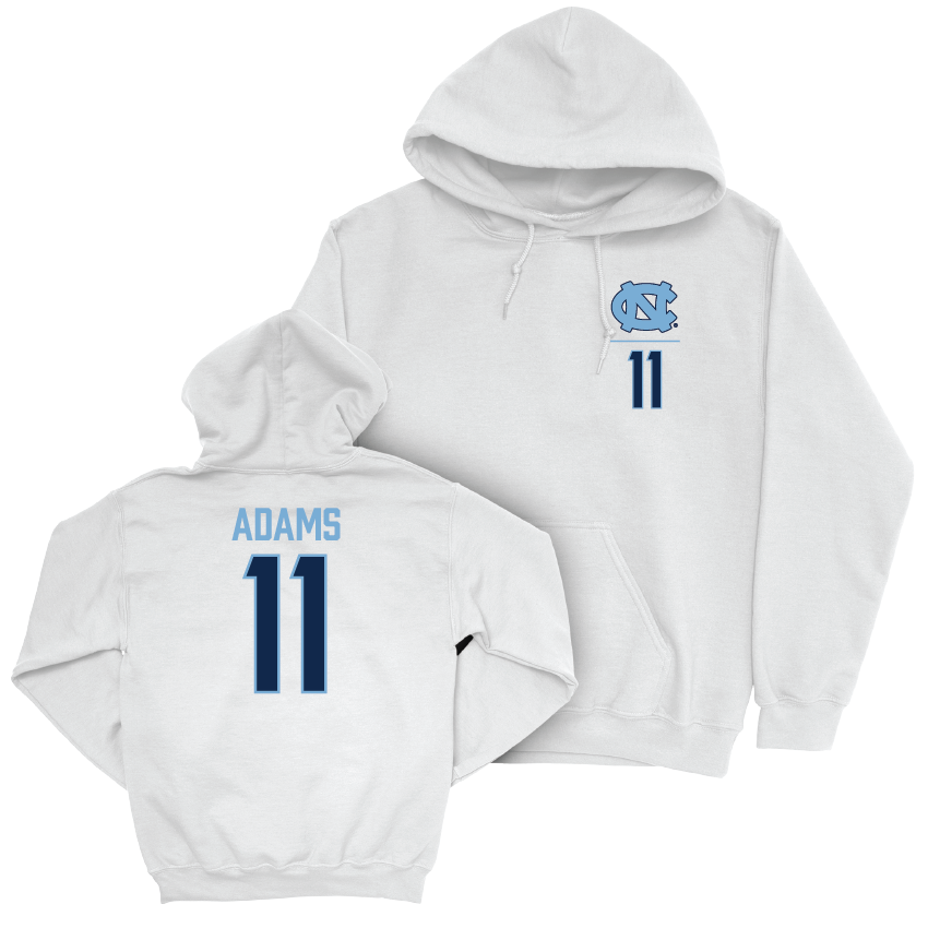 UNC Football White Logo Hoodie - Ty Adams