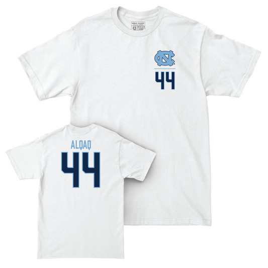 UNC Men's Soccer White Logo Comfort Colors Tee   - Ali Alqaq