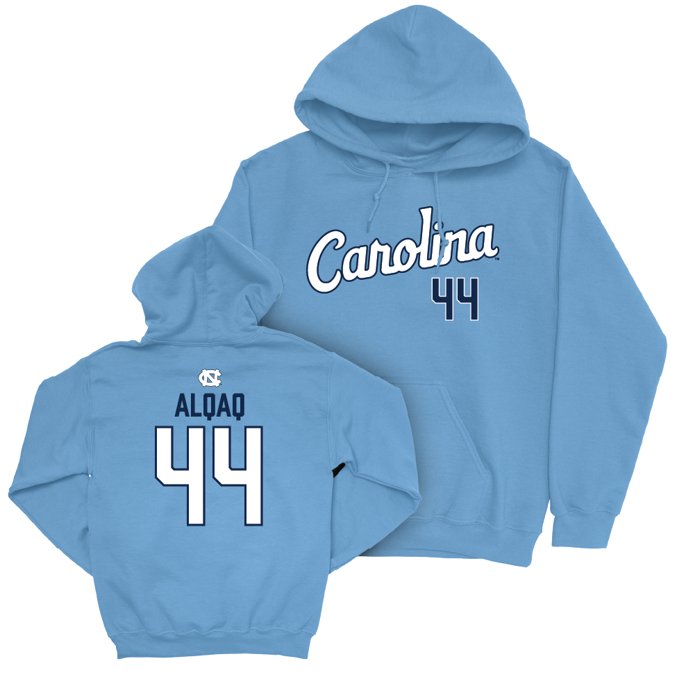 UNC Men's Soccer Carolina Blue Script Hoodie   - Ali Alqaq