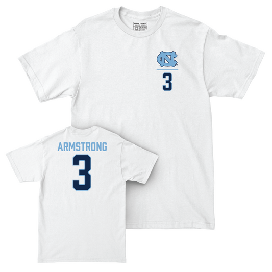 UNC Women's Soccer White Logo Comfort Colors Tee   - Trinity Armstrong