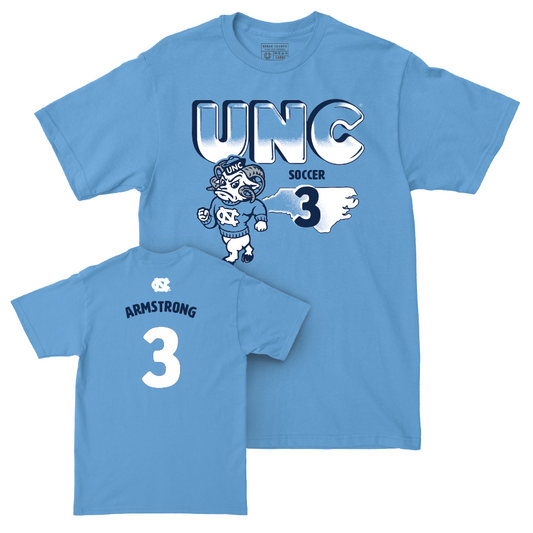 UNC Women's Soccer Mascot Carolina Blue Tee   - Trinity Armstrong