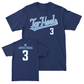 UNC Women's Soccer Navy Script Tee   - Trinity Armstrong