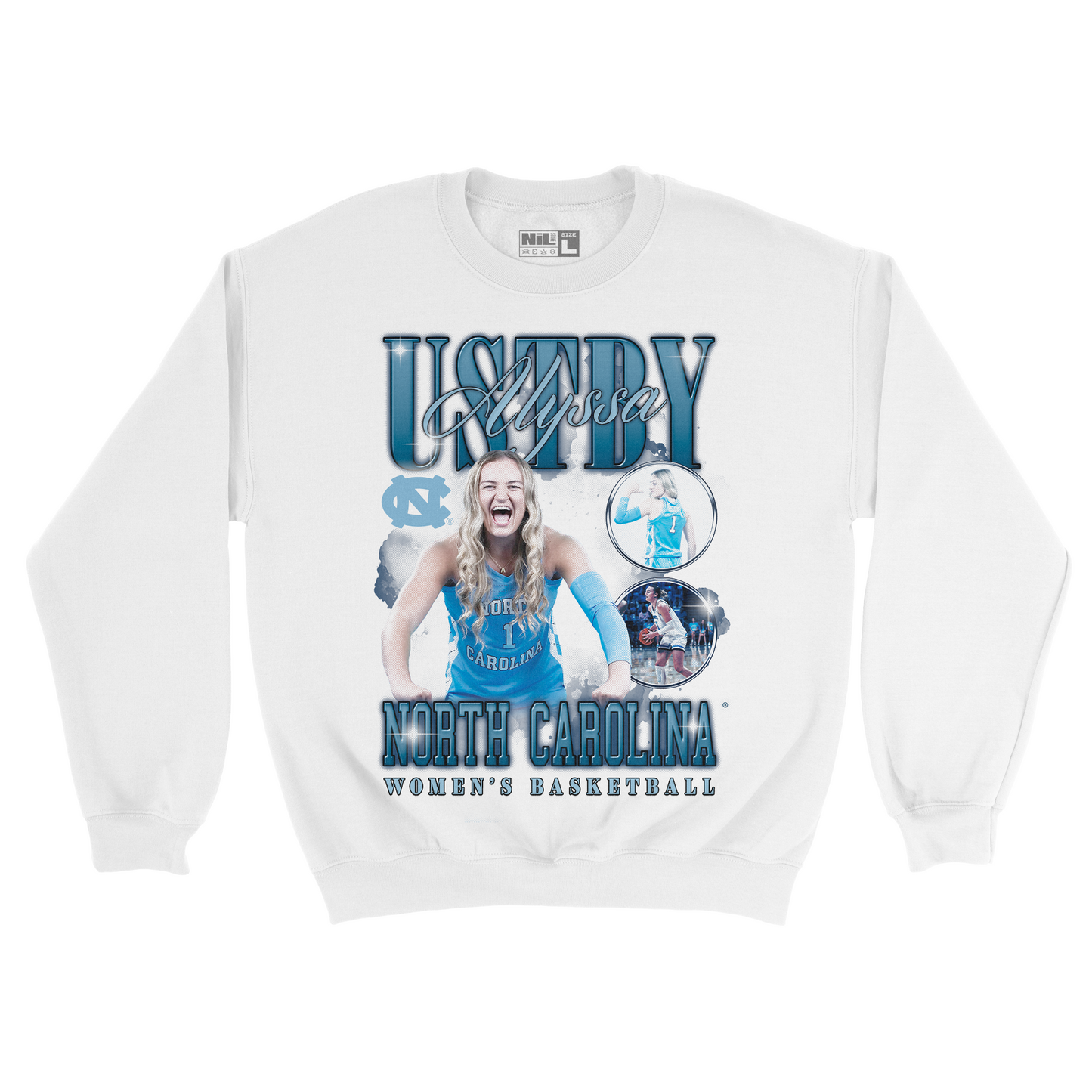 EXCLUSIVE RELEASE: Alyssa Ustby 90s Graphic White Crew