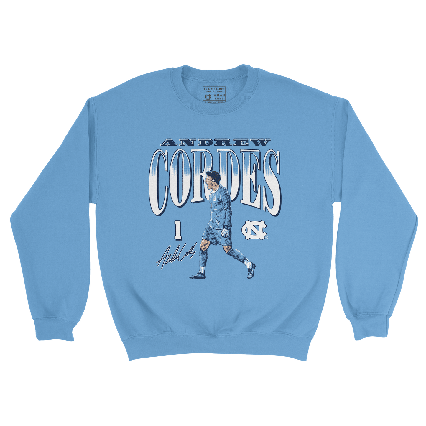 EXCLUSIVE RELEASE: Andrew Cordes Cartoon Light Blue Crew