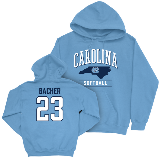 UNC Softball Carolina Blue Arch Hoodie   - Alexandra Bacher