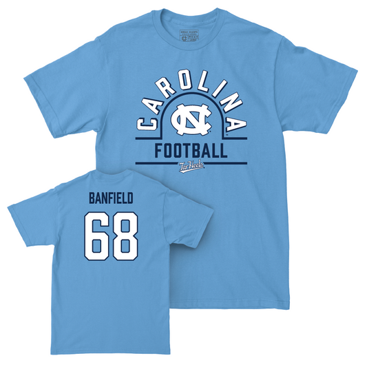 UNC Football Carolina Blue Classic Tee   - Aidan Banfield