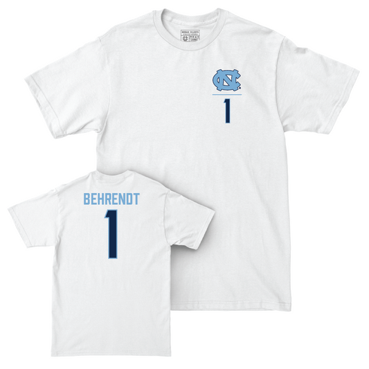 UNC Women's Volleyball White Logo Comfort Colors Tee   - Zoe Behrendt