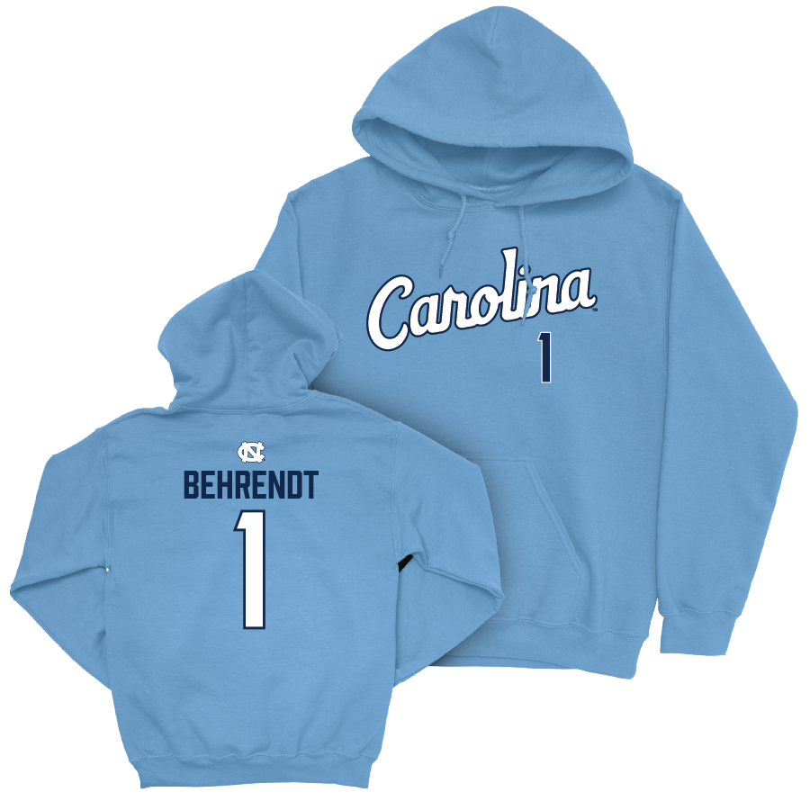 UNC Women's Volleyball Carolina Blue Script Hoodie   - Zoe Behrendt