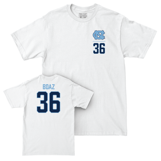 UNC Baseball White Logo Comfort Colors Tee  - Folger Boaz