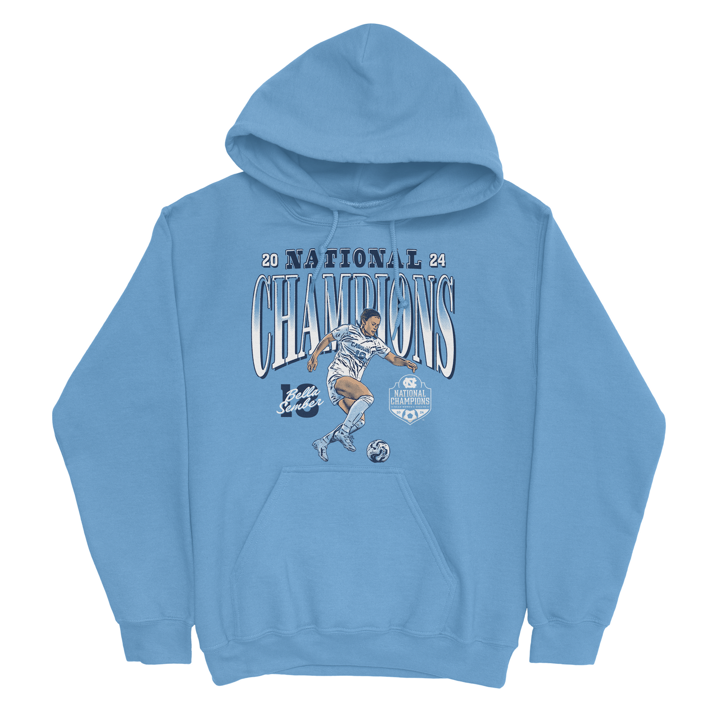 EXCLUSIVE RELEASE: Bella Sember National Champions Light Blue Hoodie