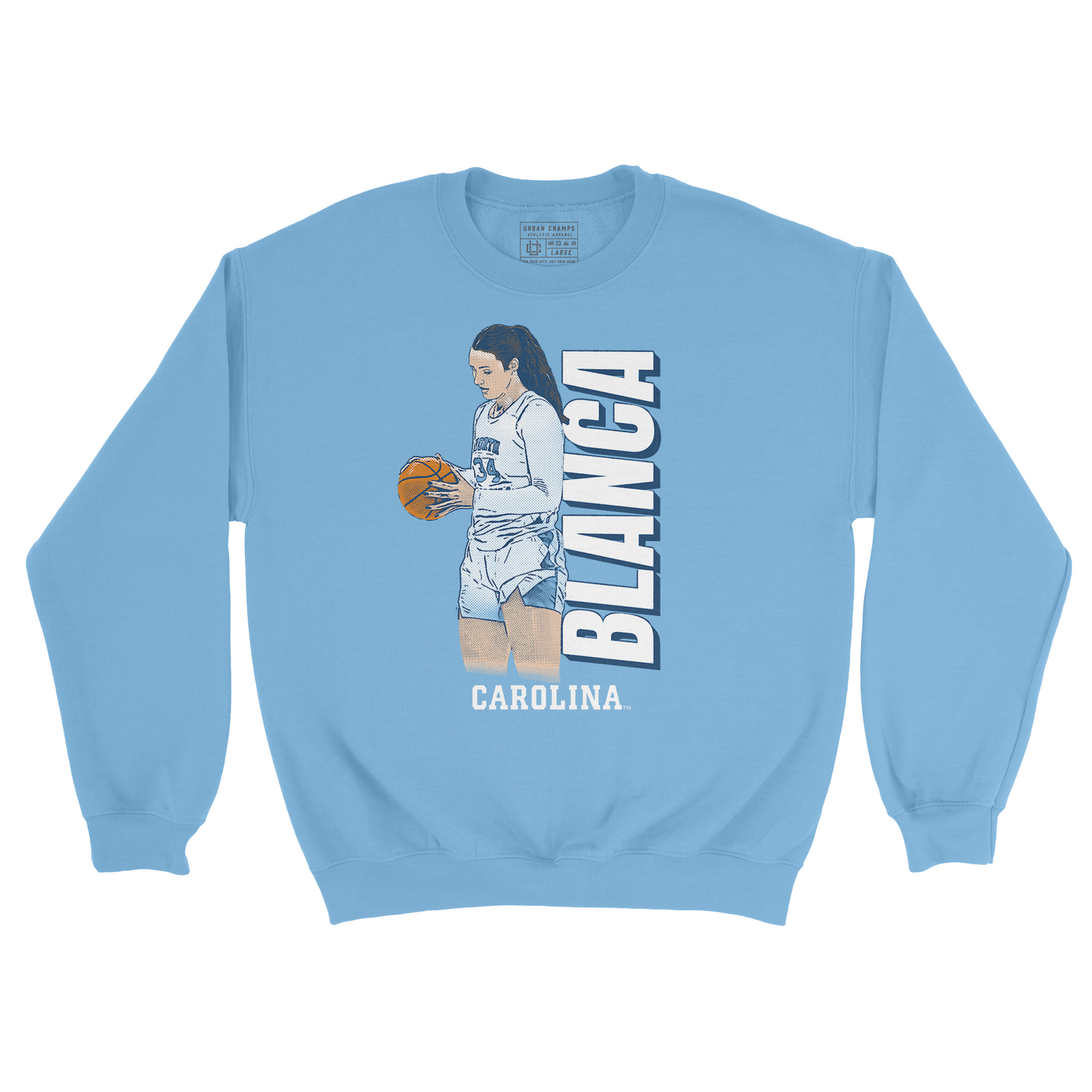 EXCLUSIVE RELEASE: Blanca Thomas Illustrated Light Blue Crew