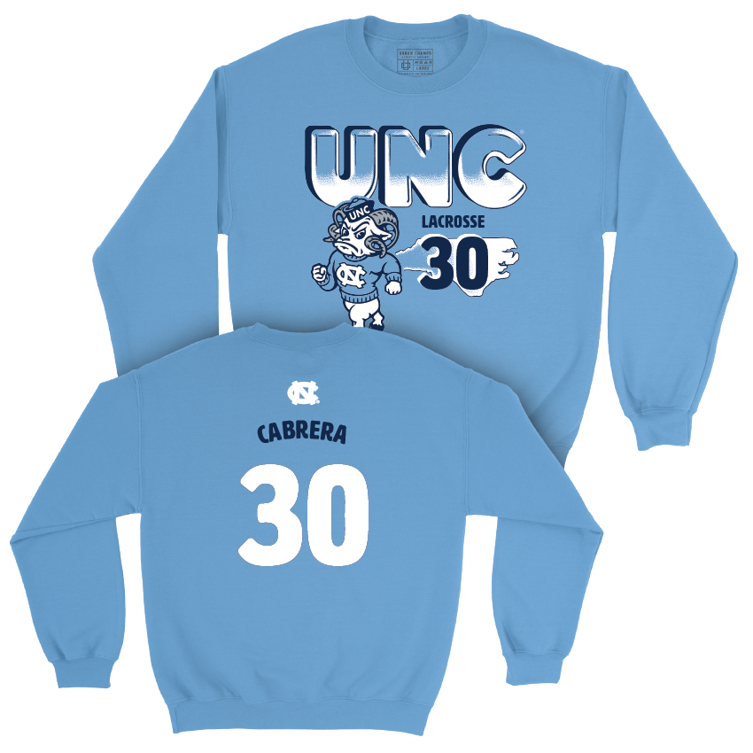 UNC Women's Lacrosse Mascot Carolina Blue Crew  - Ella Cabrera