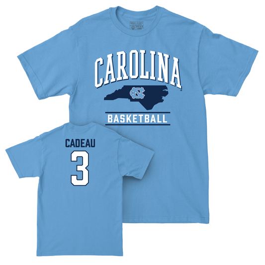 UNC Men's Basketball Carolina Blue Arch Tee - Elliot Cadeau