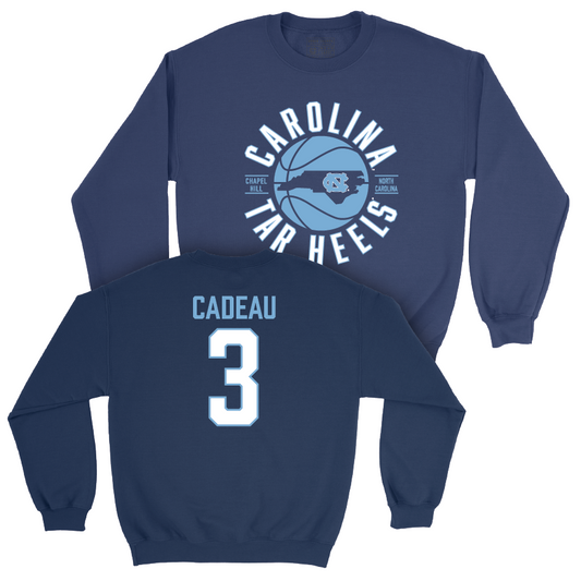 UNC Men's Basketball Navy Crew - Elliot Cadeau