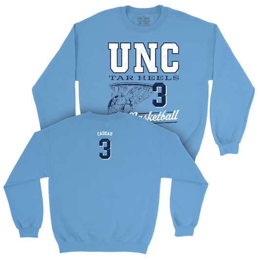 UNC Men's Basketball Carolina Blue Hardwood Crew - Elliot Cadeau