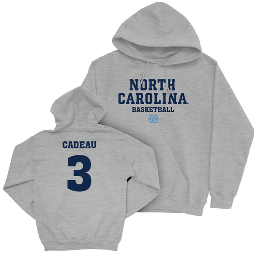 UNC Men's Basketball Sport Grey Staple Hoodie - Elliot Cadeau