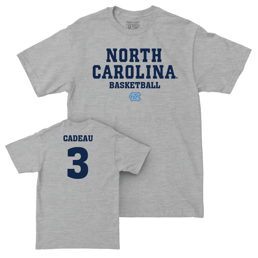 UNC Men's Basketball Sport Grey Staple Tee - Elliot Cadeau