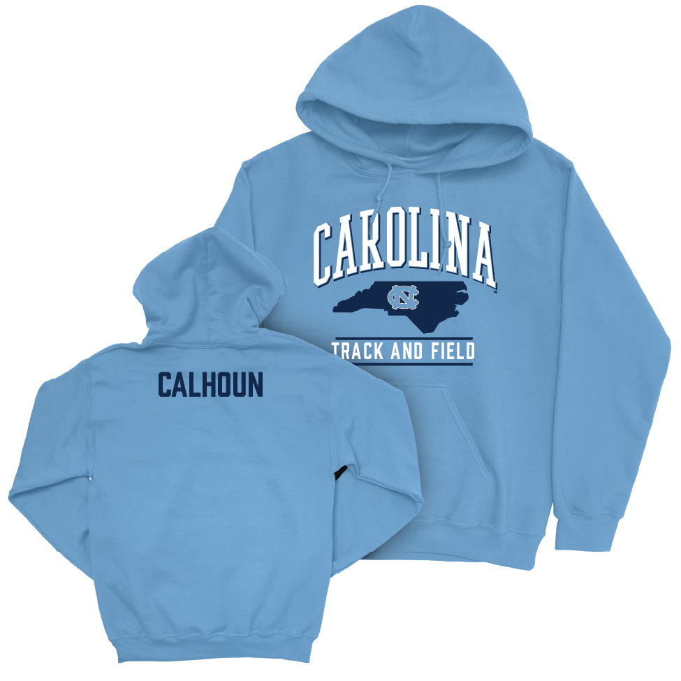 UNC Men's Track & Field Carolina Blue Arch Hoodie  - Donovan Calhoun