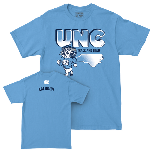 UNC Men's Track & Field Mascot Carolina Blue Tee  - Donovan Calhoun