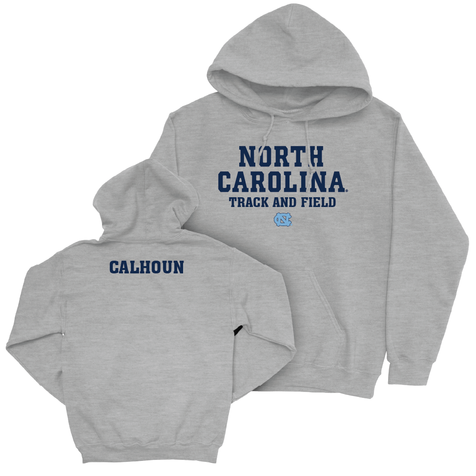 UNC Men's Track & Field Sport Grey Staple Hoodie  - Donovan Calhoun