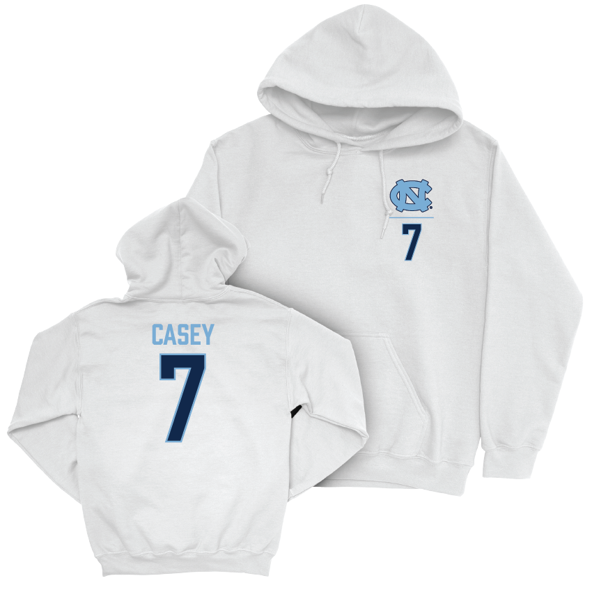UNC Women's Lacrosse White Logo Hoodie  - Reilly Casey