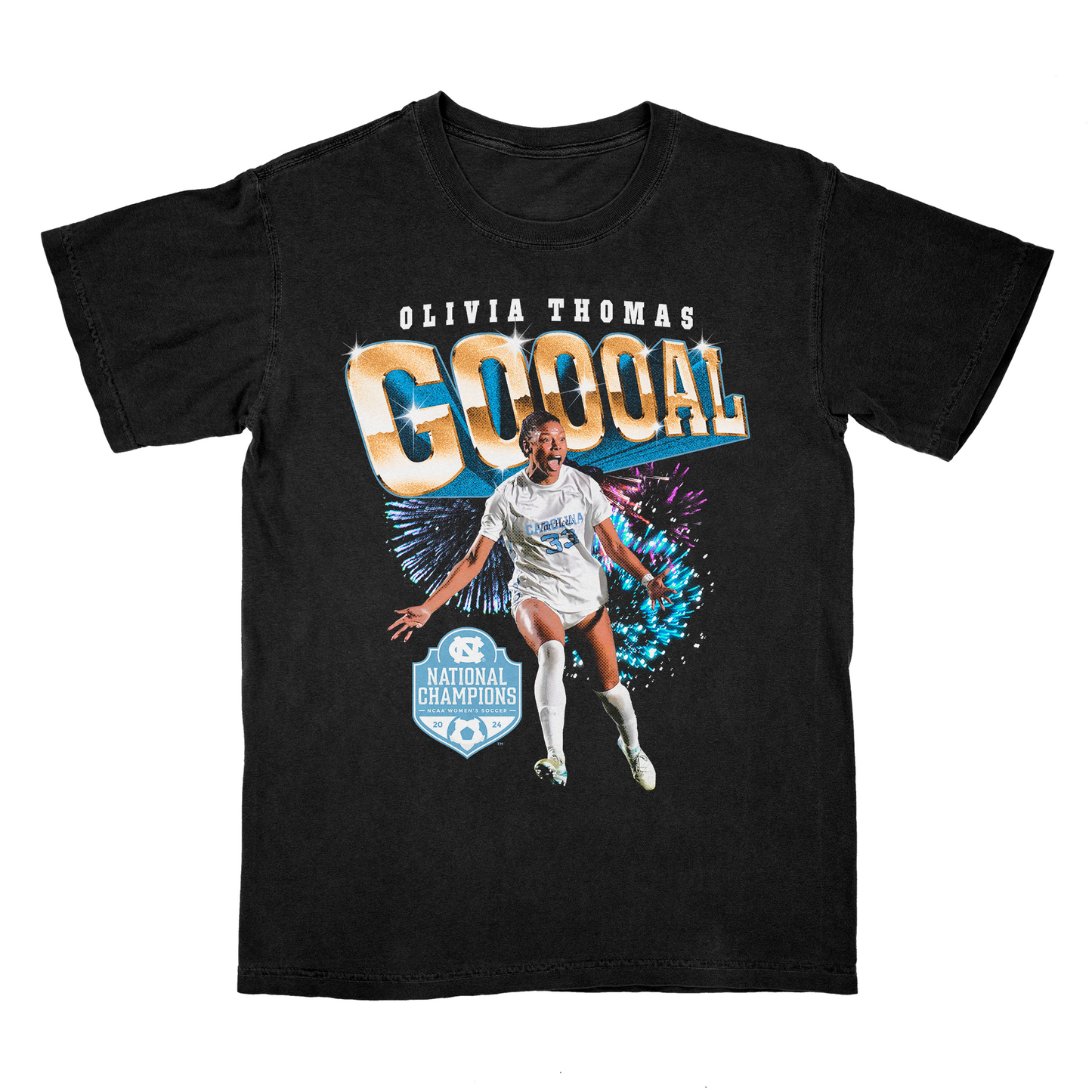 EXCLUSIVE RELEASE: Olivia Thomas "GOAL" Black Tee