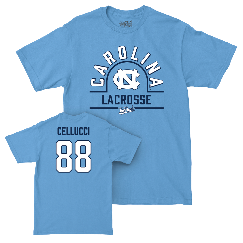 UNC Men's Lacrosse Carolina Blue Classic Tee  - Chase Cellucci