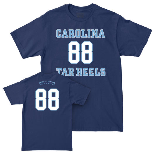 UNC Men's Lacrosse Sideline Navy Tee  - Chase Cellucci