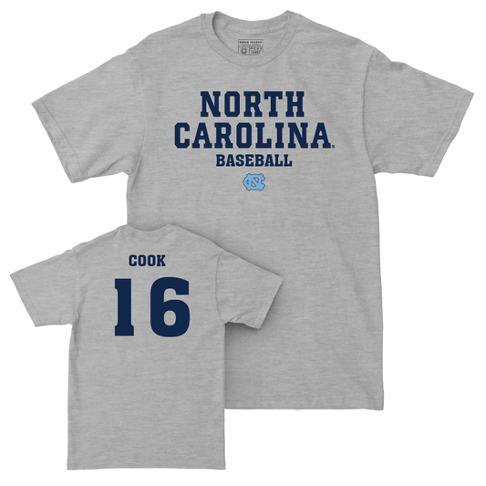 UNC Baseball Sport Grey Staple Tee  - Casey Cook