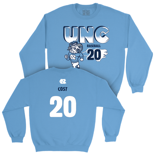 UNC Baseball Mascot Carolina Blue Crew   - Kaleb Cost