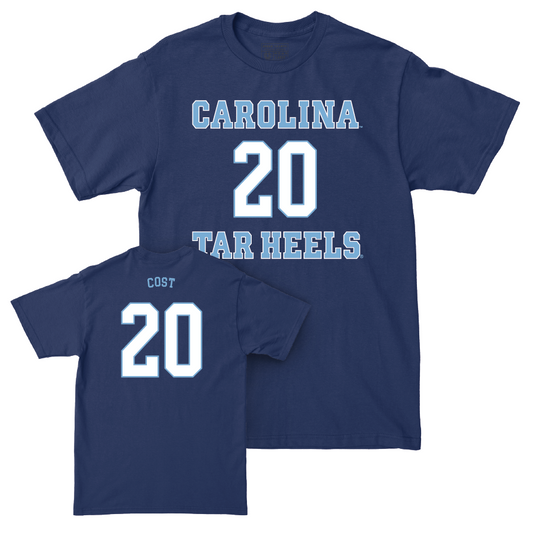 UNC Baseball Sideline Navy Tee   - Kaleb Cost