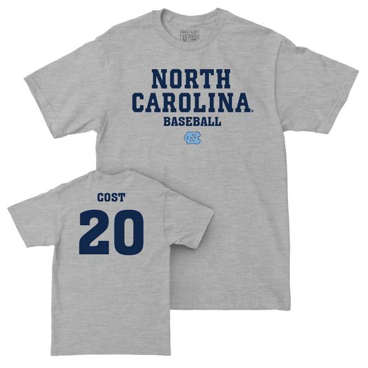 UNC Baseball Sport Grey Staple Tee   - Kaleb Cost