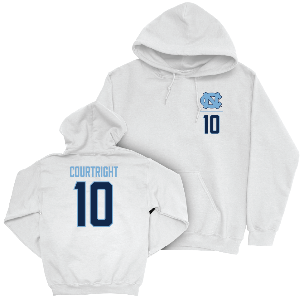 UNC Women's Field Hockey White Logo Hoodie   - Coco Courtright