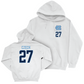 UNC Men's Soccer White Logo Hoodie  - Andrew Czech