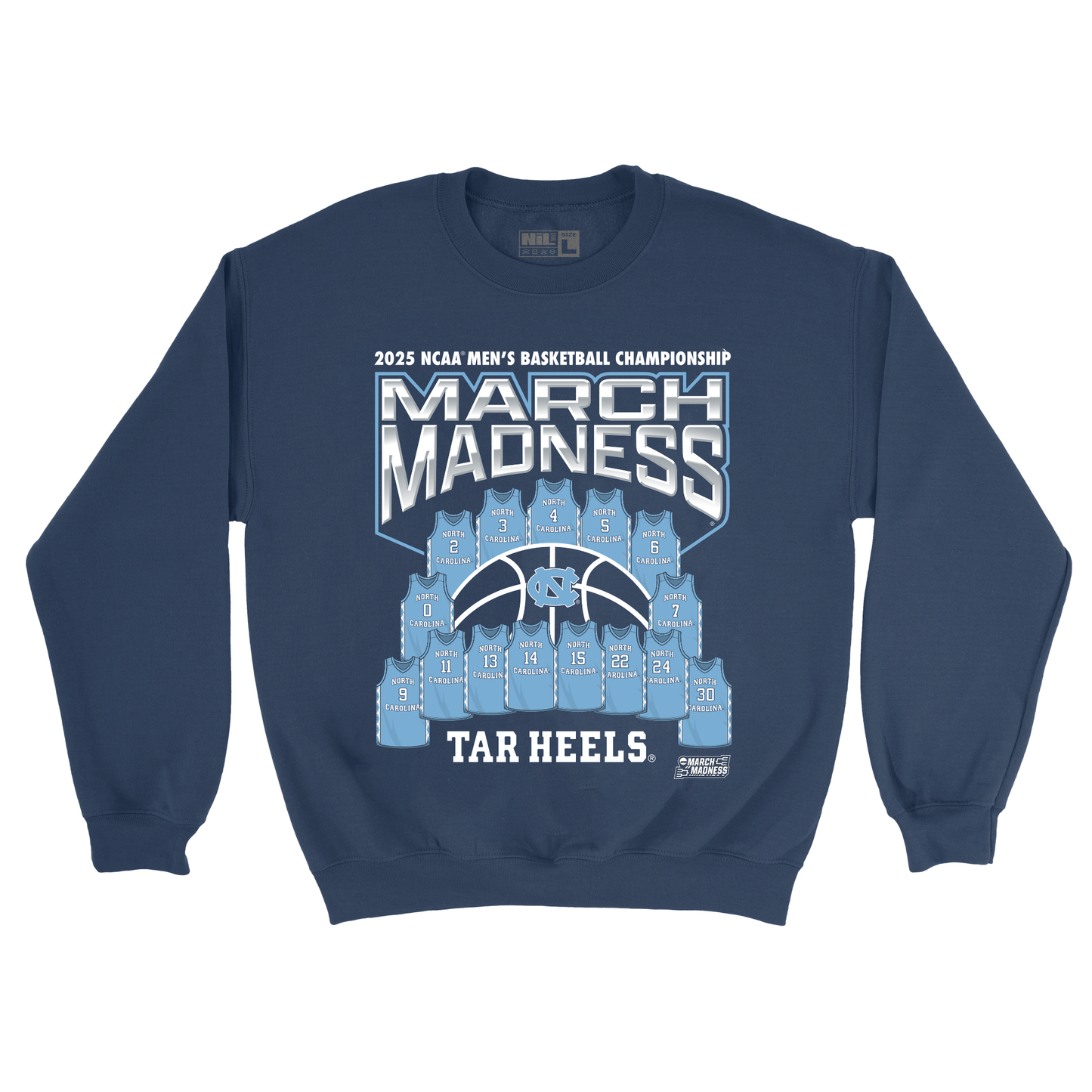 UNC Men's Basketball Jersey Madness Crew