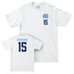 UNC Men's Lacrosse White Logo Comfort Colors Tee  - Antonio DeMarco