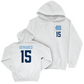 UNC Men's Lacrosse White Logo Hoodie  - Antonio DeMarco