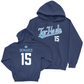 UNC Men's Lacrosse Navy Script Hoodie  - Antonio DeMarco