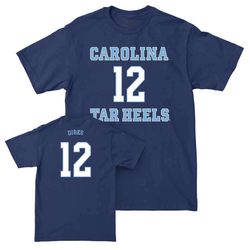 UNC Women's Lacrosse Sideline Navy Tee - Olivia Dirks