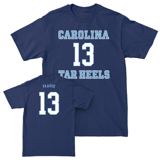 UNC Women's Soccer Sideline Navy Tee   - Kate Faasse