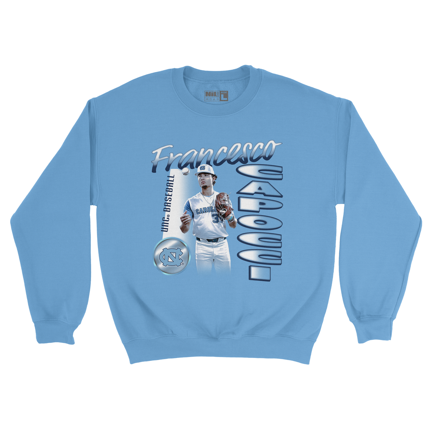 EXCLUSIVE RELEASE: Francesco Capocci Illustrated Light Blue Crew