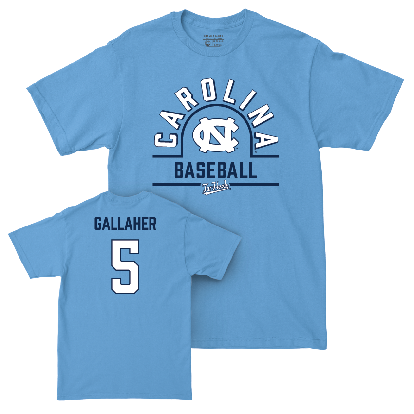 UNC Baseball Carolina Blue Classic Tee  - Gavin Gallaher