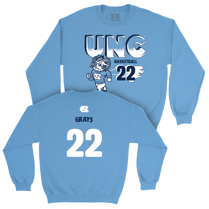 UNC Women's Basketball Mascot Carolina Blue Crew  - RyLee Grays