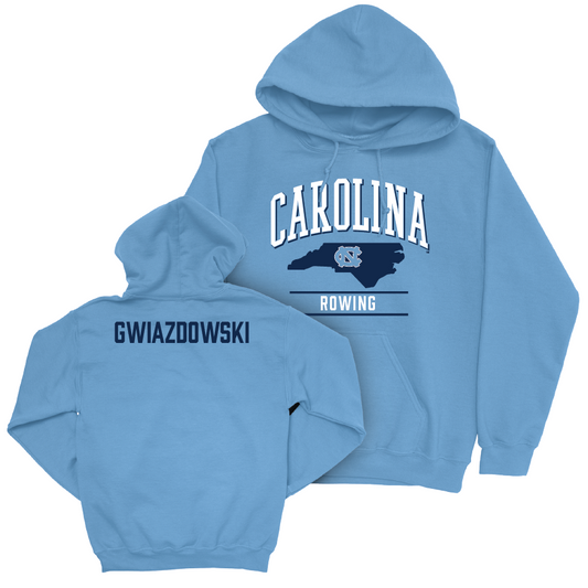 UNC Women's Rowing Carolina Blue Arch Hoodie  - Anna Kate Gwiazdowski