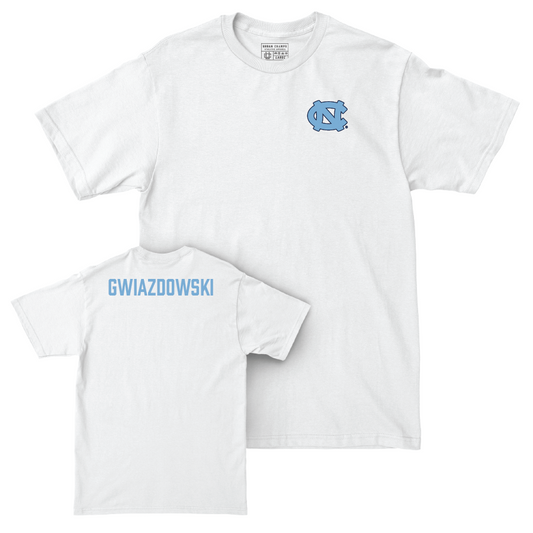 UNC Women's Rowing White Logo Comfort Colors Tee  - Anna Kate Gwiazdowski