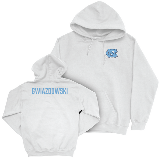 UNC Women's Rowing White Logo Hoodie  - Anna Kate Gwiazdowski