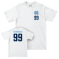 UNC Men's Lacrosse White Logo Comfort Colors Tee  - Colin Hannigan