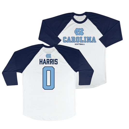 UNC Softball 3/4 Sleeve Raglan Tee  - Nikki Harris