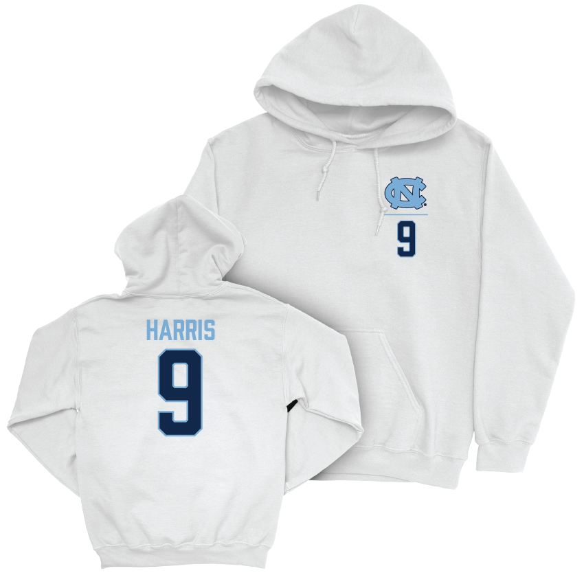 UNC Football White Logo Hoodie  - Jakeen Harris